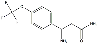 3-amino-3-[4-(trifluoromethoxy)phenyl]propanamide Struktur