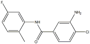 3-amino-4-chloro-N-(5-fluoro-2-methylphenyl)benzamide Struktur