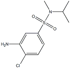 3-amino-4-chloro-N-methyl-N-(propan-2-yl)benzene-1-sulfonamide Struktur