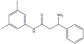 3-amino-N-(3,5-dimethylphenyl)-3-phenylpropanamide Struktur