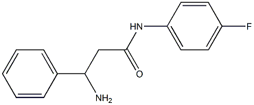 3-amino-N-(4-fluorophenyl)-3-phenylpropanamide Struktur