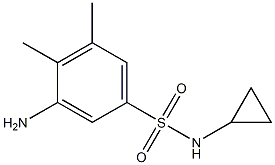 3-amino-N-cyclopropyl-4,5-dimethylbenzene-1-sulfonamide Struktur