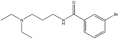 3-bromo-N-[3-(diethylamino)propyl]benzamide Struktur