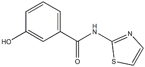 3-hydroxy-N-(1,3-thiazol-2-yl)benzamide Struktur