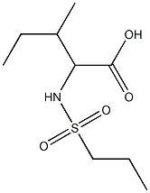 3-methyl-2-[(propylsulfonyl)amino]pentanoic acid Struktur