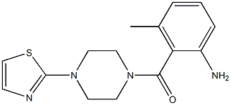 3-methyl-2-{[4-(1,3-thiazol-2-yl)piperazin-1-yl]carbonyl}aniline Struktur