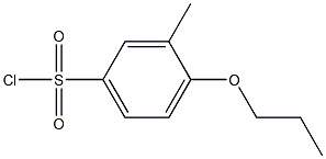 3-methyl-4-propoxybenzene-1-sulfonyl chloride Struktur