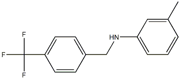 3-methyl-N-{[4-(trifluoromethyl)phenyl]methyl}aniline Struktur