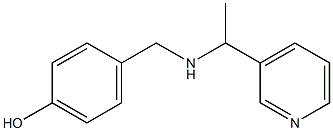 4-({[1-(pyridin-3-yl)ethyl]amino}methyl)phenol Struktur