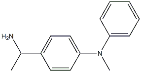 4-(1-aminoethyl)-N-methyl-N-phenylaniline Struktur