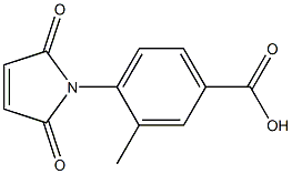 4-(2,5-dioxo-2,5-dihydro-1H-pyrrol-1-yl)-3-methylbenzoic acid Struktur