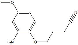 4-(2-amino-4-methoxyphenoxy)butanenitrile Struktur