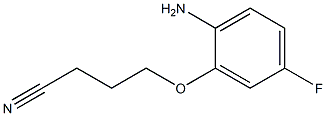 4-(2-amino-5-fluorophenoxy)butanenitrile Struktur