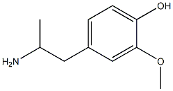 4-(2-aminopropyl)-2-methoxyphenol Struktur