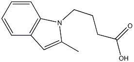 4-(2-methyl-1H-indol-1-yl)butanoic acid Struktur