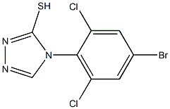 4-(4-bromo-2,6-dichlorophenyl)-4H-1,2,4-triazole-3-thiol Structure