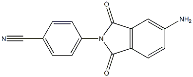 4-(5-amino-1,3-dioxo-2,3-dihydro-1H-isoindol-2-yl)benzonitrile Struktur