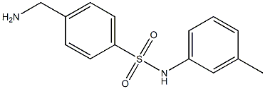 4-(aminomethyl)-N-(3-methylphenyl)benzenesulfonamide Struktur