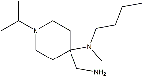 4-(aminomethyl)-N-butyl-1-isopropyl-N-methylpiperidin-4-amine Struktur