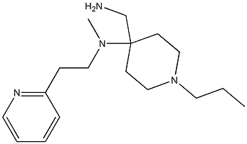 4-(aminomethyl)-N-methyl-1-propyl-N-[2-(pyridin-2-yl)ethyl]piperidin-4-amine Struktur