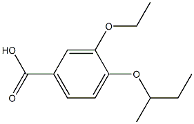 4-(butan-2-yloxy)-3-ethoxybenzoic acid Struktur