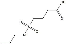 4-(prop-2-en-1-ylsulfamoyl)butanoic acid Struktur