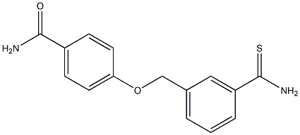 4-[(3-carbamothioylphenyl)methoxy]benzamide Struktur