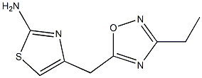 4-[(3-ethyl-1,2,4-oxadiazol-5-yl)methyl]-1,3-thiazol-2-amine Struktur