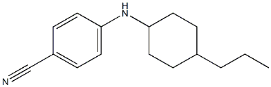 4-[(4-propylcyclohexyl)amino]benzonitrile Struktur