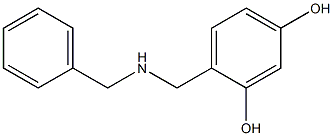 4-[(benzylamino)methyl]benzene-1,3-diol Struktur