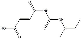 4-[(butan-2-ylcarbamoyl)amino]-4-oxobut-2-enoic acid Struktur