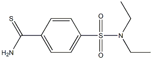 4-[(diethylamino)sulfonyl]benzenecarbothioamide Struktur