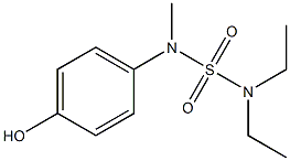 4-[(diethylsulfamoyl)(methyl)amino]phenol Struktur