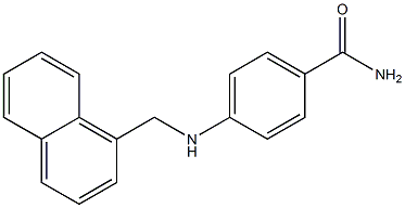 4-[(naphthalen-1-ylmethyl)amino]benzamide Struktur