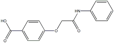 4-[(phenylcarbamoyl)methoxy]benzoic acid Struktur