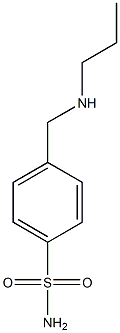 4-[(propylamino)methyl]benzene-1-sulfonamide Struktur