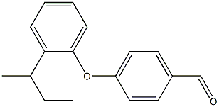 4-[2-(butan-2-yl)phenoxy]benzaldehyde Struktur