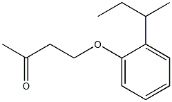 4-[2-(butan-2-yl)phenoxy]butan-2-one Struktur