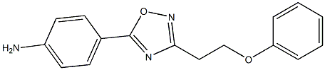 4-[3-(2-phenoxyethyl)-1,2,4-oxadiazol-5-yl]aniline Struktur