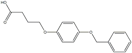 4-[4-(benzyloxy)phenoxy]butanoic acid Struktur