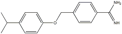 4-[4-(propan-2-yl)phenoxymethyl]benzene-1-carboximidamide Struktur