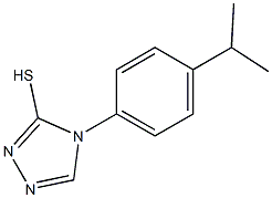 4-[4-(propan-2-yl)phenyl]-4H-1,2,4-triazole-3-thiol Struktur