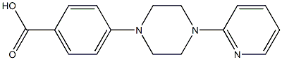 4-[4-(pyridin-2-yl)piperazin-1-yl]benzoic acid Struktur