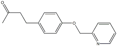 4-[4-(pyridin-2-ylmethoxy)phenyl]butan-2-one Struktur