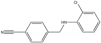 4-{[(2-chlorophenyl)amino]methyl}benzonitrile Struktur