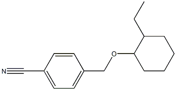 4-{[(2-ethylcyclohexyl)oxy]methyl}benzonitrile Struktur