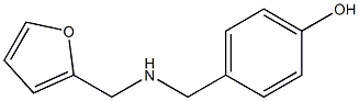 4-{[(2-furylmethyl)amino]methyl}phenol Struktur