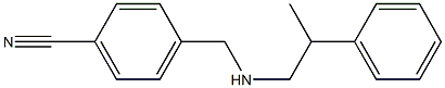 4-{[(2-phenylpropyl)amino]methyl}benzonitrile Struktur