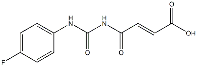 4-{[(4-fluorophenyl)carbamoyl]amino}-4-oxobut-2-enoic acid Struktur