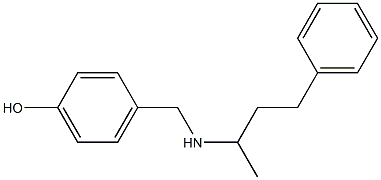 4-{[(4-phenylbutan-2-yl)amino]methyl}phenol Struktur